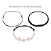 Lux Accessories Lace Woven Black Stretch Headband Set Head Band (3pc)