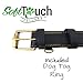 Soft Touch Collars Black Leather Padded Dog Collar, Size Medium, 20″ Long x 1″ Wide, Neck Size Fits 14.5″ to 17.5″ Inchesthumb 4