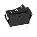 uxcell SPDT 3P On/Off/On 3 Position Boat Rocker Switch Black AC 20A/125V 22A/250V