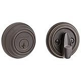Kwikset 980 Single Cylinder Deadbolt featuring SmartKey in Venetian Bronze
