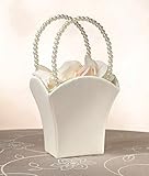 Plain Pearl Handle Ivory Flower Basket
