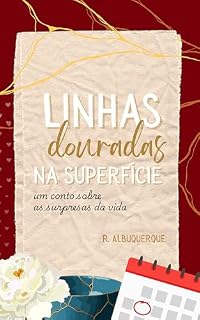 Livro Linhas douradas na superfície