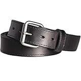 Kmioc Concealed Carry CCW Leather Gun Belt 1 1/2 inch 100% Full Grain Thick Leather Belt for Gun Carry
