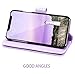 Fingic iPhone 11 Case, iPhone 11 Wallet Case, Glitter Sparkle Cover 9 Card Holder PU Leather with Kickstand Wrist Strap Protective Case for Women Apple iPhone 11 6.1 inch, Purple
