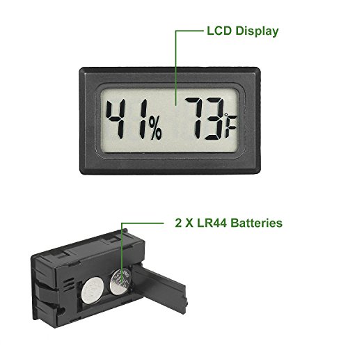 1 Qooltek+Hygrometer+Thermometer+Temperature+Incubators