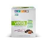 Vega Protein+ Snack Bars Gluten Free, Chocolate Caramel, 1.7oz, 12 Count
