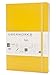UBERWORKS Tehnik Classic Hardcover Dotted Notebook | Stay Organized | Premium Writing All Purpose, Bullet Journal, Planner, Organizer, BuJo | 192 A5 Dot-grid Pages with Back Folder, Labels | Yellow