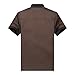 Chef Jackets Waiter Coat Short Sleeves Underarm Mesh Size L (Label:XXL) Brown