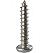 #8 x 2 Pan Head Sheet Metal Screws, Full Thread, Phillips Drive, Stainless Steel 18-8, Bright Finish, Self-Tapping, Quantity 50 Pieces by Fastenere