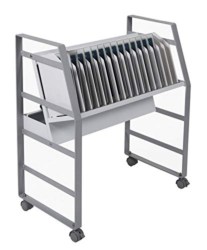 Offex School Office 16 Device Mobile Open Charging and Storage Cart for Tablets, Chromebooks - Thumbnail 5