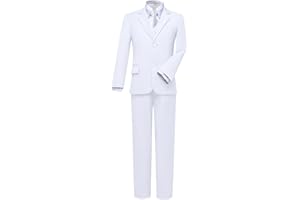 Visaccy Boys Suits Slim Fit Dress Clothes Ring Bearer Outfit