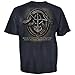 Chris Kyle Frog Foundation Frog Skeleton Metal Oval Logo T-Shirt 2XL, Harbor Blue