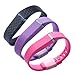 Generic Replacement Wrist Band for Fitbit Flex with Secure Fasteners Sleeve and Metal Clasps Small Pack of 3