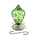 Best Home Products Hummingbird Feeder with Perch - Blown Glass | Autumn Impressions Green & Yellow | 28 Ounces