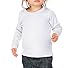 Kavio! Unisex Infants Baby Doll Long Sleeve Top White 18M
