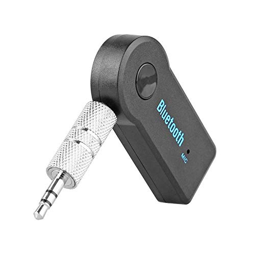 TechHunk Exosis Mini Receiver Bluetooth Audio Transmitter with Small Round Carrying Storage Case for Earphone, Cable