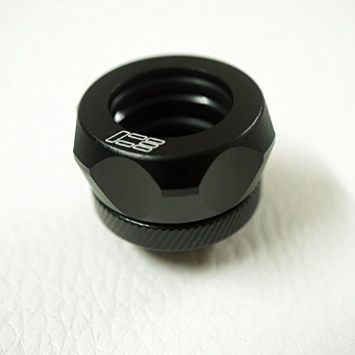 Nhowe Water Cooling Compression Fitting For Rigid Acrylic PETG Tubing 14mm OD, 8-pack Black