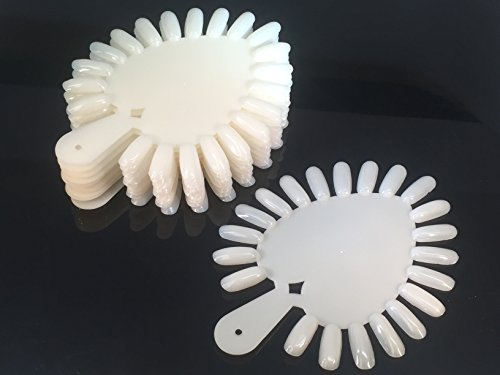 Beauticom Heart Shaped False Nail Tips Palette Display (Quantity: 20 Pieces)