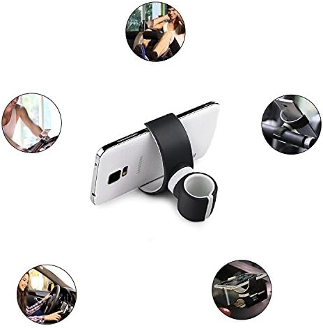 Multi-functional Stand Holder Cradle Bracket,Bicycle,Stroller,Smartphone Handlebar Buggy Pram Shopping Carts, Bikes for Cellphone, GPS, Flashlight + CB Styles Pen (Black &amp; White)