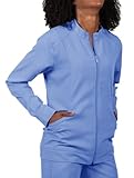 healing hands Purple Label Women's Dakota 5038 Zip Up Scrub Jacket Scrubs