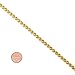 5mm 14k Gold Plated Wheat Chain Necklace, 18