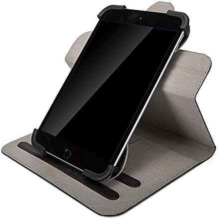 New iPad 2017 9.7 inch Case Book Style Premium PU Leather 360 Degree Rotatable Tablet Case Stand Cover with 3 Credit Card Slots Wallet and Magnetic Snap Closure for Apple 2017 Released iPad (Black)
