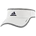 adidas Men's Adizero II Visor, One Size, White/Light Grey Heather/Mystery Blue