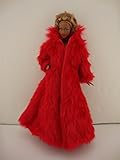 An Amazing Red Floor Length Fur Coat Made for the Barbie Doll Only Coat No Other Clothing