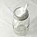 Mason Drinking Jar with Straw and Sip Lid 32oz (green)