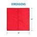 Zwipes Professional Premium Microfiber Cleaning Cloth Towel Case, 16x16 inch, 48-Pack, Red