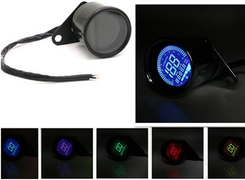 Universal Black Digital LED LCD Odometer Tachometer Speedometer Fuel Gauge ATV For Honda Yamaha Kawasaki Suzuki Chopper Custom