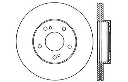 StopTech 128.42043R Sport Cross Drilled Brake Rotor (Front Right), 1 Pack