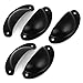 uxcell Retro Style Furniture Door Pull Handle 3.1-inch Length 5 Pcs Black