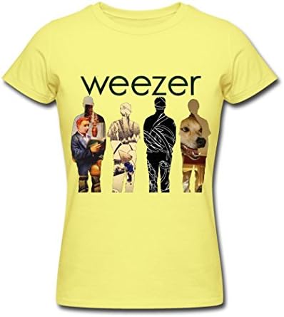 Women's weezer popular poster T Shirt Lemon Medium