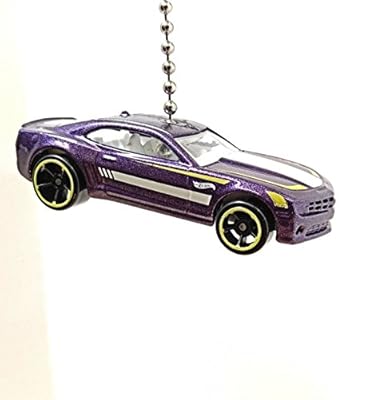HOT WHEELS HW PURPLE 2010 CAMARO SS FAN PULL chain pull