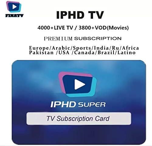 IPHD IPTV Subscription Finatv