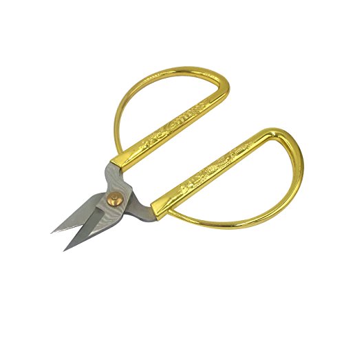 PHYHOO Dragon Sewing Scissors Small Sharp for Crafting, Art Work, Threading, Needlework Gold Stainless Steel - 4.72inch
