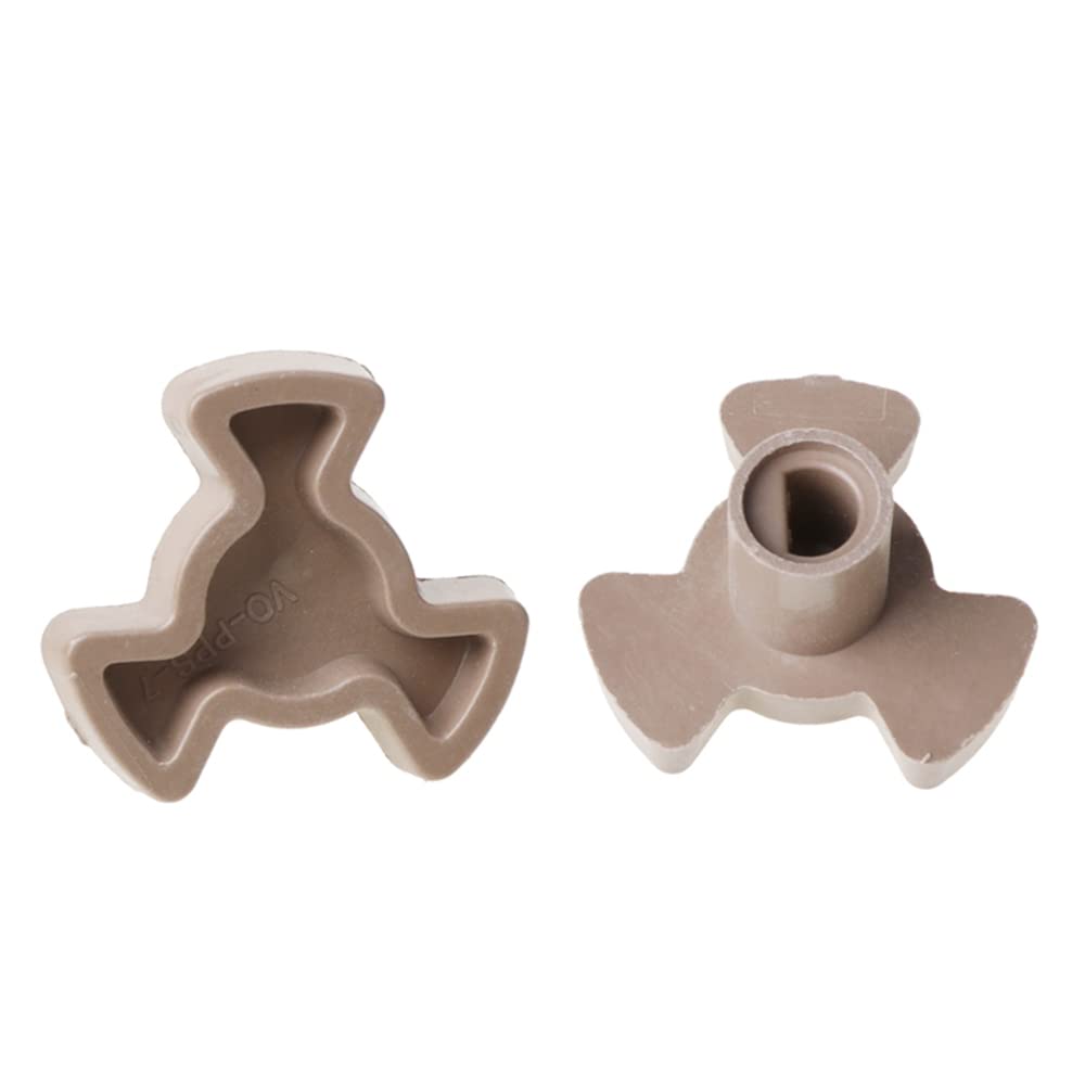 CENPEK 4Pcs 14mm Microwave Turntable Coupler, Microwave Oven Turntable Roller Guide Support with D Port-Shaft Length:14mm