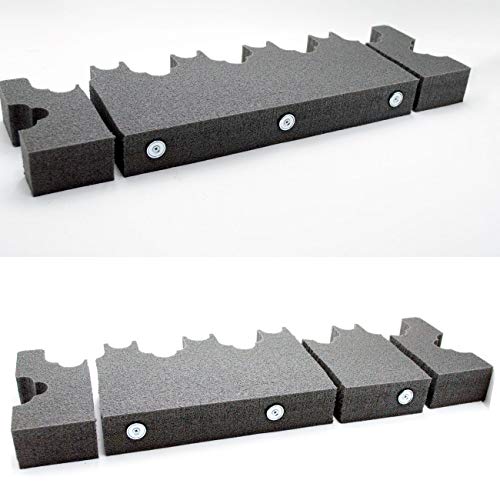 Seven Gun Foam Rack - 5+4 Optical Scopes 2 Without Optics- Rifle Barrel Rest with Magnetic Neodymium Magnet - Gun Storage - Weapon Rack Gun Safe Free Standing - Gun Rack Pegboard - Gift Man
