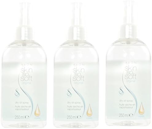 Avon Skin So Soft Original Dry Oil Spray 250ml - Pack of 3 - Insect Repellent