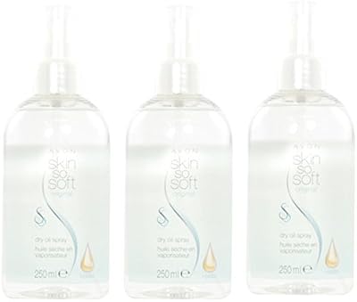 Avon Skin So Soft Original Dry Oil Spray 250ml - Pack of 3 - Insect Repellent