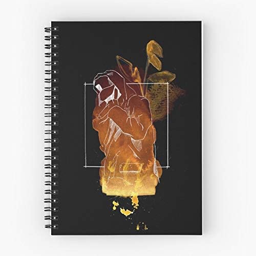 Yoongi Bts Suga D Agust Min Fanart Fire Cute School Five Star Spiral Notebook With Durable Print