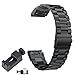 TenCloud Fenix 5S,5S Plus Band 20mm Quick Release,Replacement Solid Stainless Steel Metal Strap for Garmin Fenix 5S&5S Plus Sapphire Smartwatch [NOT for Fenix 5&Fenix 5X](Black-Link)
