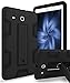 Galaxy Tab E 9.6 Case,KAKA[Kickstand Feature] Three Layer Hybrid Heavy Duty Shockproof Anti-Slip Protective Case for Samsung Galaxy Tab E Wi-Fi/Tab E Nook/Tab E Verizon 9.6-Inch Tablet,Black