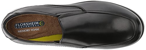 Florsheim Kids Boys' Midtown Moc Slip on Jr Oxford, Black, 10 M US Toddler