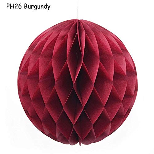 Tissue Paper Hanging Lantern Honeycomb Balls Flower Pastel Festival Wedding Birthday Party Decorations (Ph26,20cm)