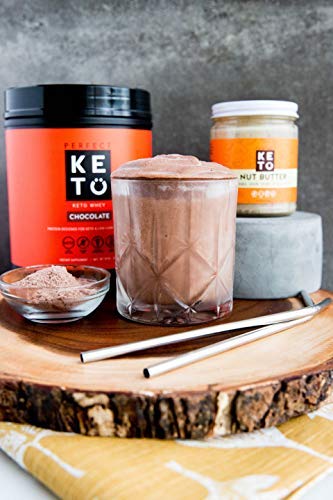 Pure Vanilla Whey Protein Powder Isolate by Perfect Keto | Delicious 100% Grass Fed Whey | All Natural | No Artificials, Gluten Free, Soy Free, Non-GMO