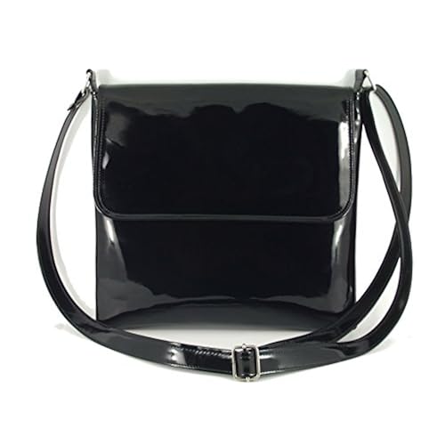 black patent purse