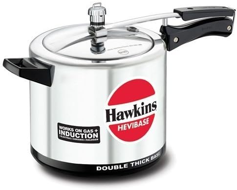Hawkins Hevibase IH65 6.5-Litre Induction Pressure Cooker, Small, Silver by Hawkins Hevibase