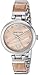 Anne Klein Women's AK/2749LPST Silver-Tone and Blush Pink Translucent Watch and Bracelet Set